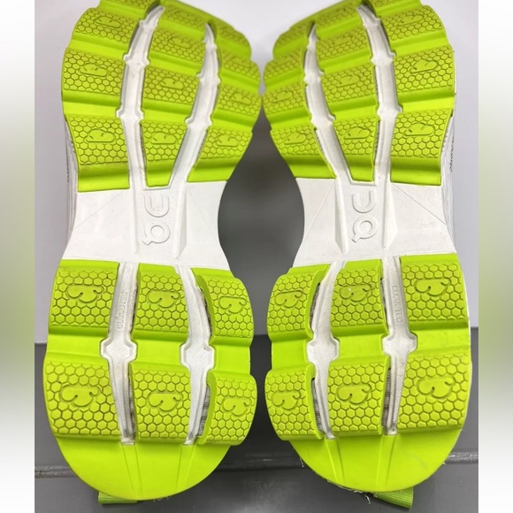 On Cloud Cloudracer Women’s 10.5 Running Shoes Cloudtec NO INSOLES Lime/Silver - Picture 14 of 16
